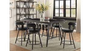 Investing in quality, comfortable, durable restaurant tables and chairs saves one from the hustle of repairs and replacements. Sierra Industrial Style Pub Table Set