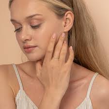 Natural Diamond Sideways Cross Ring 18K Yellow Gold