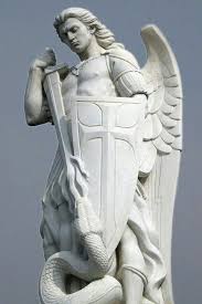 St Michael Patron St Of Paratroopers Saint Michael Statue Angel Statues Archangel Michael Tattoo