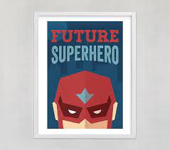 Superhero set of 6 prints, superhero boys bedroom wall art, boys room decor, choose your character, personalized gifts, superman print. Super Hero Wall Art Pottery Barn Kids
