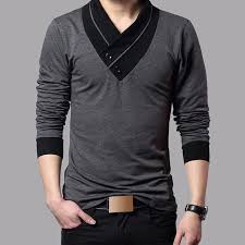 Busana longgar gelap dan aksesoris. Promo Minho Long Pakaian Pria Kaos Kerah V Model Korea Hitam Terbaru Shopee Indonesia