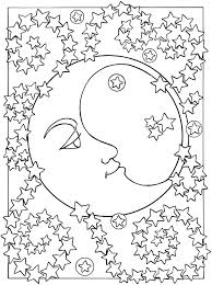 Night sky moon and stars coloring page. Stars Coloring Pages Best Coloring Pages For Kids