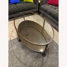 Touch device users, explore by touch or. Crate Barrel Clairemont Oval Coffee Table Aptdeco