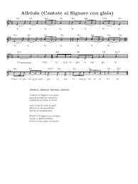 Cantate al signore un canto nuovo da tutta la terra cantate a lui Alleluia Cantate Al Signore Con Gioia Pdf