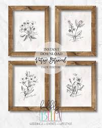 Rustic Home Decor Botanical Print Set Farmhouse Wall Decor Etsy Botanical Wall Art Farmhouse Wall Decor Botanical Prints