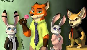 Jack, Nick, Judy and Finnick