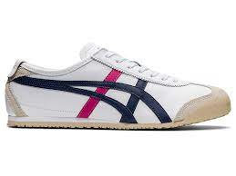 Free shipping by amazon +1. Men S Mexico 66 White Navy Pink Schuhe Onitsuka Tiger
