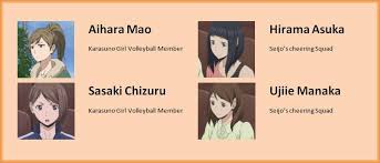 These character cards were previously individual deviations. Haikyuu Girls Name List Karasuno High Haikyuu Facebook