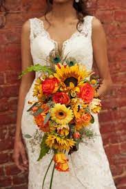 The stems are very elegantly wrapped with pale green. Sunflower Bouquet Sunflower Wedding Bouquet Fall Wedding Flowers Fall Wedding Bouquets