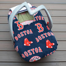 Boston Red Sox Baby Car Seat Cover Fits Rear Facing Infant Car Seat For Autumn Winter Baby Great Baby Gift For Red Sox Baby Boston Red Sox Baby Baby Winter