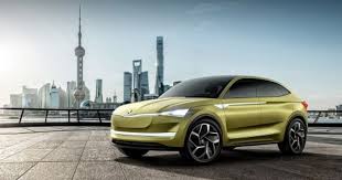 Skoda Vision E Concept Is A Sneak Peek At Future Electric Ambitions Skoda Electric Car Concept Futuristic Cars