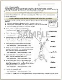 Click the buttons to print each worksheet and answer key. Character Traits Direct Indirect Characterization Worksheet By All Star Ela