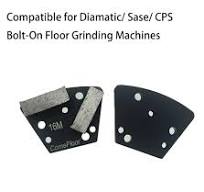 Amazon.com: Trapezoid Diamond Metal Grinding Shoes for Concrete Floor,  Compatible with Diamatic/Sase/CPS Bolt-On Floor Grinders, 16 Grit Medium  Bond, ...