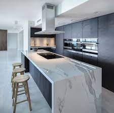 When it comes to kitchen design, no other feature feels as modern as a waterfall countertop. 39 Trendy And Chic Waterfall Countertop Ideas Digsdigs
