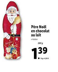 Offre Pere Noel En Chocolat Au Lait Chez Lidl