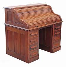 But if you don't have walnut, 1x pine will also work. American Walnut Large Roll Top Desk Writing Table Antiques Atlas