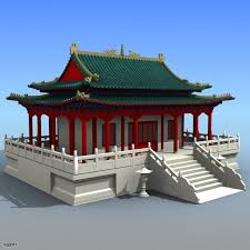 Chinese Architecture 03 3d Model Cgstudio Chinese Architecture Asian Architecture Architecture