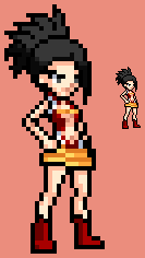 Boku No Hero Academia Momo Yaoyorozu By Https Www Deviantart Com Leanboox On Deviantart Pixel Art Characters Anime Pixel Art Pixel Art Pattern
