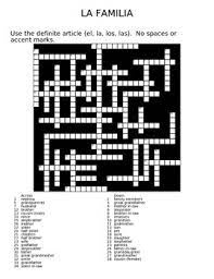 Maybe you would like to learn more about one of these? La Familia Family Crossword By Senorita Hinbern Tpt