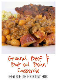 Ground Beef Baked Bean Casserole Baked Bean Recipes Plain Chicken Recipe Beef Recipes