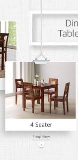 For more relaxed and classic styles. Dining Table Buy Dining Table Online At Best Prices In India Amazon In