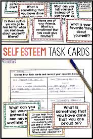 Self Esteem Task Cards Counselor Chelsey Simple School Counseling Ideas In 2020 Coping Skills Activities Self Esteem Activities Coping Skills