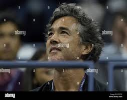 Taro Daniel father Paul Daniel attends match between Taro Daniel of Japan &  Rafael Nadal of Spain at US Open Championships at Billie Jean King National  Tennis Center (Photo by Lev Radin/Pacific