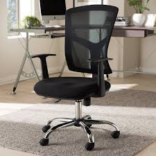 Baxton Studio Matthias Modern And Contemporary Ergonomic Black Mesh Office Chair From Hayneedle Mesh Office Chair Mesh Office Chair Black Black Office Chair