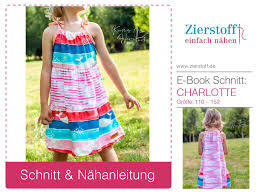 Tragerkleid Charlotte Schnittmuster Ebook Gr 110 152