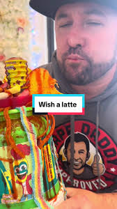 You letting your kids have this in the car?? @WishaLatte,LLC is making some  crazy drinks with snacks. Give them a follow! #wishalatte #pelonpelochela  #candyshop #coffeetok