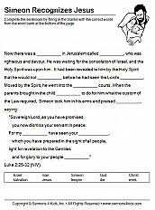 Mary and joseph bring baby jesus to the temple in jerusalem to make an offering as the law required. Simeon And Anna Coloring Page Sermons4kids