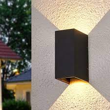 zweiseitig leuchtende led wandlampe kimian aussen aussenwandbeleuchtung wandlampe led wandlampen