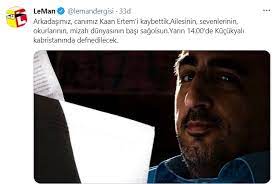 Arkadaşımız, canımız kaan ertem'i kaybettik. Ufeko2okednbrm