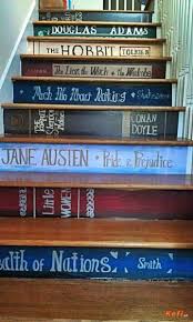 stickers livres pour escalier geek book stairs book staircase stairs