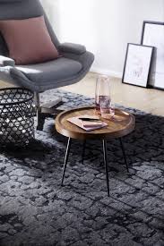 Runder Beistelltisch Aus Sheesham Massivholz Couchtisch Industrial Sofa Tisch Couchtisch Rund
