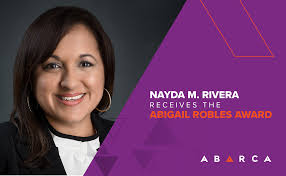 Abarcan Nayda M. Rivera receives the Abigail Robles Award -