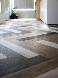 Oh Yes She Diyd Herringbone Floors With Vinyl Stick Down Planks Lila Is A Wolff Diy Flooring Herringbone Floor Flooring