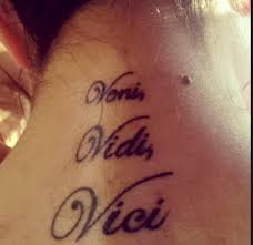 Maybe you would like to learn more about one of these? 16 Veni Vidi Vici Tattoos With Explained Meaning Tattooswin