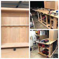 Need a cool looking place to put your nerf guns. First Solo Project With My Kids Workbench And Then A Nerf Gun Cabinet Beginnerwoodworking