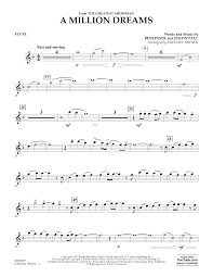 With d/f# things from far c away. Pasek Paul A Million Dreams From The Greatest Showman Arr Michael Brown Flute Sheet Music Pdf Notes Chords Film Tv Score Concert Band Download Printable Sku 377070