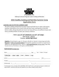 Looking for nutrition information for tim hortons beverages, baked goods, soups & other favourites? Cooking And Nutrition Summer Camp