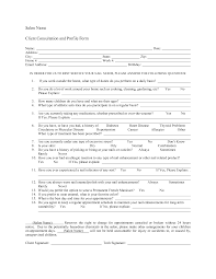 Salon Name Client Consultation And Profile Form Name Date Address City Consultation Form Client Consultation Salon Name