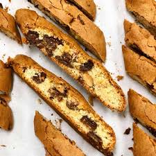 100g whole almonds · 200g doves farm organic plain white flour · 2 tsp baking powder · 150g caster sugar · 2 eggs · 1 lemon rind, grated · 1 tsp vanilla extract . Gluten Free Chocolate Almond Biscotti The Biscotti Company