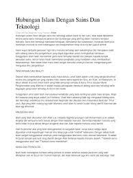 Hubungan Islam Dengan Sains Dan Teknologi