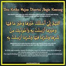 Doa Ketika Hujan Disertai Angin Kencang Doa Hujan Teks