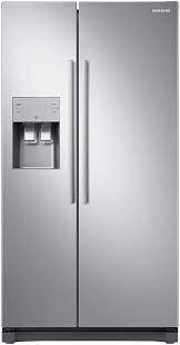 General brand belling colour white type undercounter ice box no display no water/ice dispenser no reversible door yes open door alert no holiday setting. Samsung Rs50n3513sl Freestanding American Fridge Freezer With Digital Inverter Technology Plumbed In Water And Ice Dispenser 501 Litre 91 Cm Wide Clean Steel Amazon Co Uk Home Kitchen