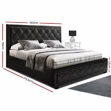 Save big with macy's card · curbside pickup · macy's star rewards Artiss King Size Gas Lift Bed Frame Mattress Base With Storage Black Leather Bunnings Australia