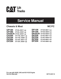 Some caterpillar tractor parts catalogs, operator guides & service manual pdf are above. Caterpillar Cat Gp18n Forklift Lift Trucks Service Repair Manual Sn E
