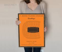 t boone pickings stadium seating chart oklahoma cowboys oklahoma state university gift for alumni paper first anniversary osu pokes art