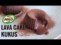 Milo Lava Cake Kukus Mudah Dan Ekonomis Trivina Kitchen Youtube Lava Cakes Milo Cake Lava Cake Recipes